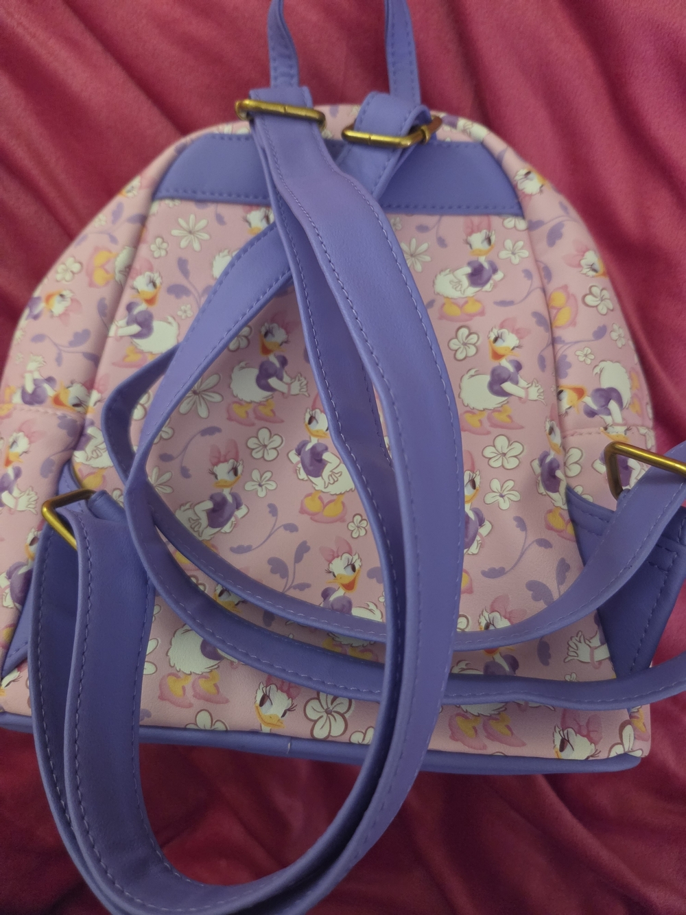 Disney x Loungefly Daisy Duck Pink Mini Backpack - Picture 3 of 6